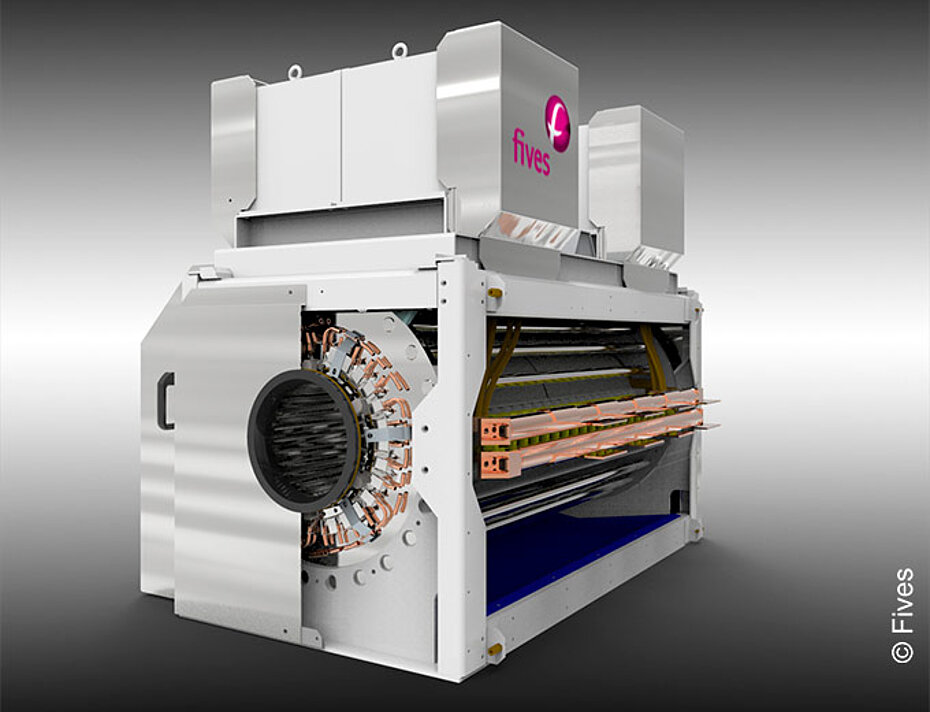 CELES CELINE high-flux inductors for hybrid furnaces or mini mills