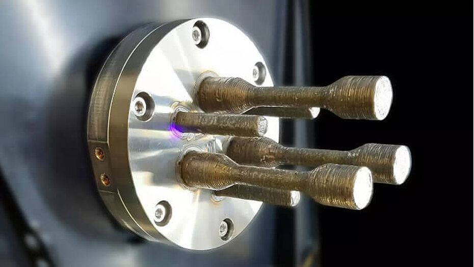 3D printed metal part on the ISS