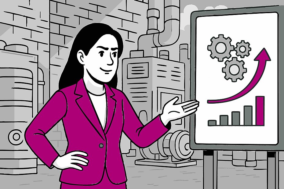 Real-time visualization of production data with DiziScop, enabling the definition of a machine reference state and the precise detection of root causes of non-quality.