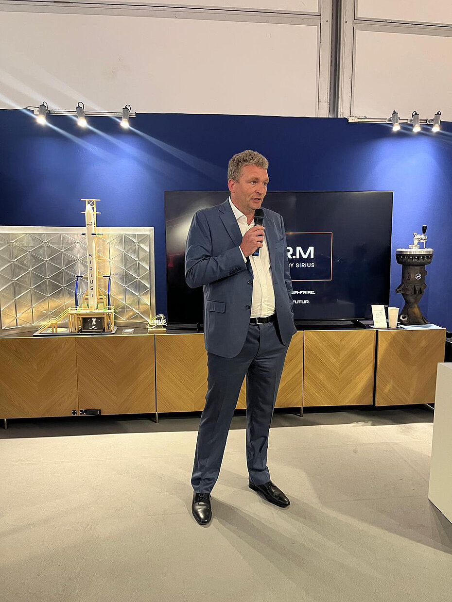 Julien marcilly, CEO of AddUp at the Paris International Air Show