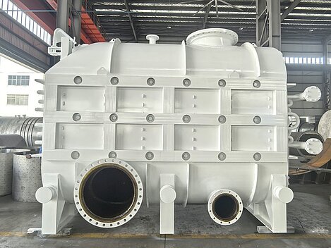 Cail & Fletcher Massecuite Reheater finished, paint ready