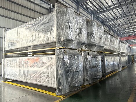 Cail & Fletcher Vertical Crystallizer in sections packed before dispatch