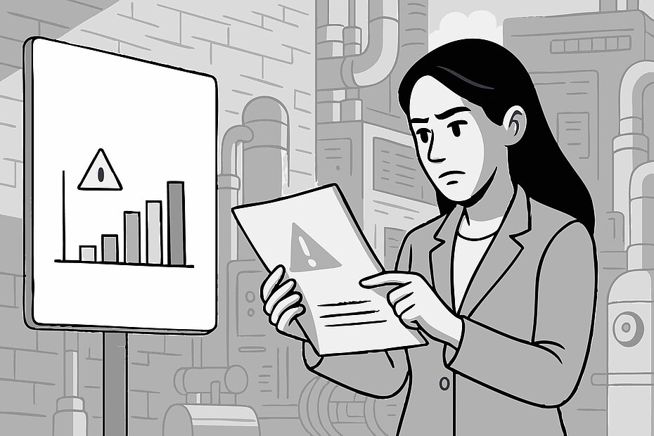 Visualization of critical production data with CortX Alchemy, enabling early detection of deviations and continuous quality improvement.
